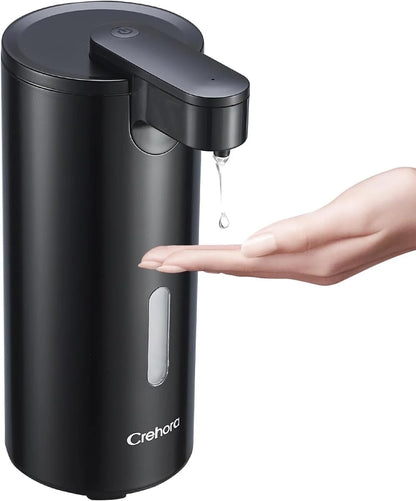 Automatic Soap Dispenser, Touchless Soap Dispenser, 3 Adjustable Volume Hand Free Soap Dispenser, Bathroom Soap Dispenser, Dish Soap Dispenser for Kitchen Bathroom, Liquid Soap Dispenser Black